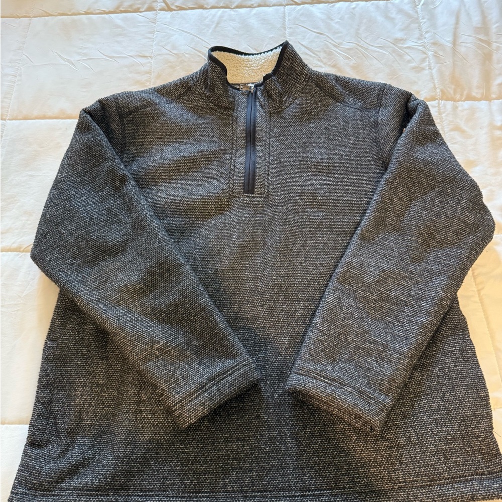 Orvis XL Men's Gray Quarter-Zip Sweater